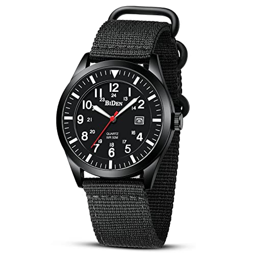 HANPOSH Reloj Hombre Reloj de Cuarzo Analógico 50M Relojes de Pulsera a Prueba de Agua Relojes Geniales con Fecha Reloj de Diseñador de Moda de Negocios