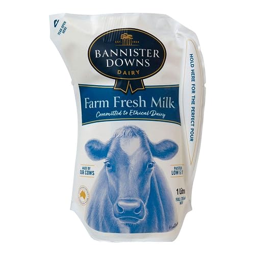 Bannister Downs Dairy Fresh Milk - Full Fat 1L (1 pouch)