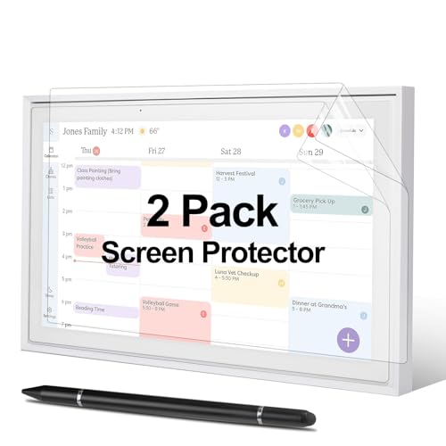 Screen Protector & Stylus Pen Compatible With 15 inch Digital Calendar Must Have Accessory Kit for Electronic Calendar 15 inch 2 Pack Screen Protector & 3-in-1 Stylus Pen for Digital Calendar