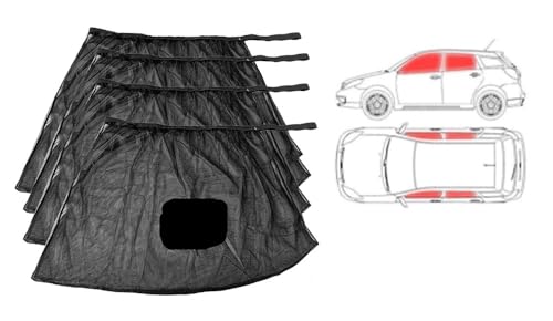 Pare-soleil chaussette voiture rideau protection automatique maille fenêtre SUV 2pc