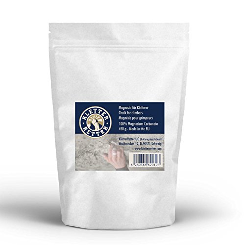 KletterRetter 450g Magnesia für Kletterer - Spar-Preis pro 100g!