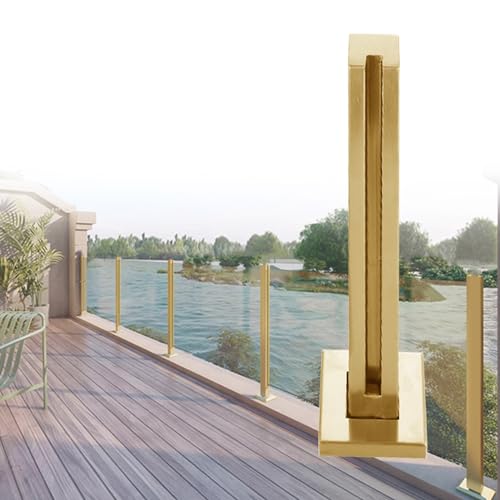 Poteau de garde-corps en verre pour patio commercial et contour de piscine