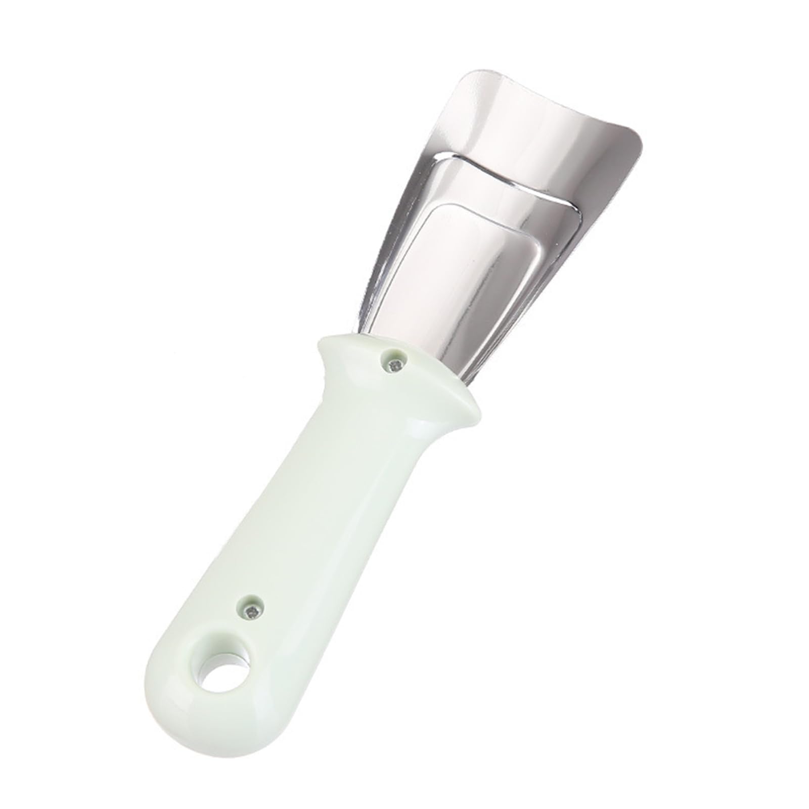 EKSEDTS Household Stainless Steel Deicing Shovel Refrigerator Deicer Cleaning Hanging Hole Handle Kitchen Gadgets, Green, One Size