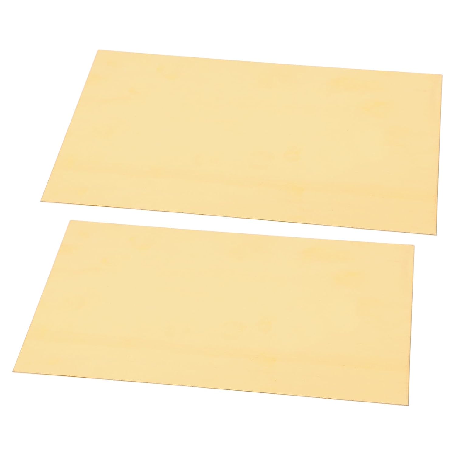 2pcs 0.8mm Thick Brass Plates Sheets for DIY Jewelry Electrical Repairs and Industrial Crafting, 100x150mm Raw Brass Sheets for Metalwork and Hobby Use