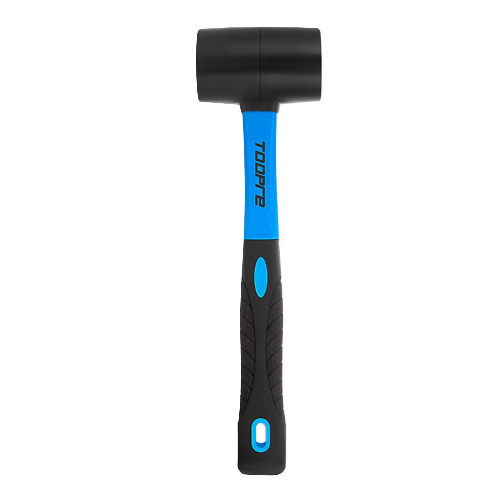 Rianpesn Blue Rubber Mallets - Fiberglass Handle Mallets Soft Hammer | Smooth Ergonomic Rubber Hammer With Embedded Structure For Tent Stakes, Woodworking, Camping
