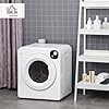 HOMCOM Electric Portable Dryer Compact Laundry Dryer Machine 1300W 13.2lbs Capacity Stainless Steel Tub 3.22 Cu. Ft. Tumble Dryer with 7 Drying Modes for Apartment Dorm (White)