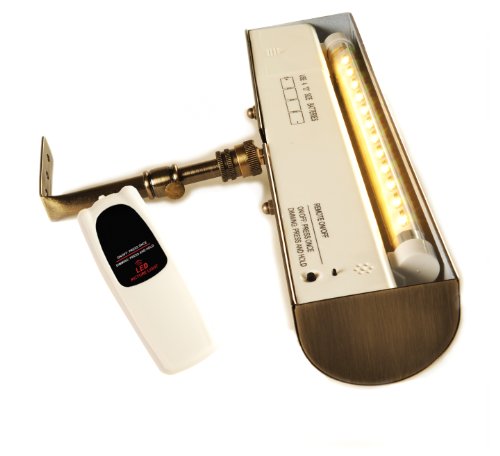 Concept Lighting 105L Cordless Led Picture Light, 11.5-Inch, Satin Nickel #TOP2