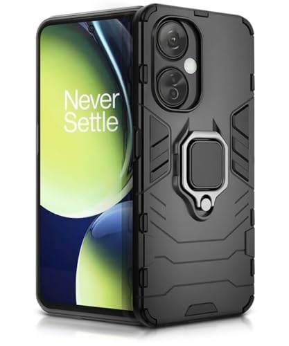 Image of AIBEX Armor Back Cover Compatible for OnePlus Nord CE 3 Lite 5G| Rugged Shockproof Case with Ring Holder & Kickstand | Military-Grade Protection | Magnetic Car Mount Compatible