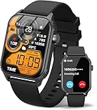 TRAUSI Smart Watches for Women Men, 1.83 inches HD Smartwatch with 120 Sports Modes, Heart Rate/Sleep Monitor, IP67 Waterproof, Bluetooth Call & Music Control for iPhone/Android (Black)