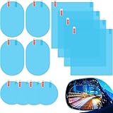 カーミラー 防水フィルム 12枚 サイドウィンドウ 防水 曇り止め 反射防止 ミラー 防水 雨の日の視界を向上させる 安全運転 安全 ユニバーサル