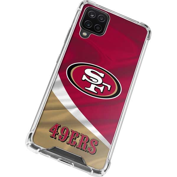 Skinit Clear Phone Case Compatible with Galaxy A12 - Officially Licensed NFL San Francisco 49ers Design