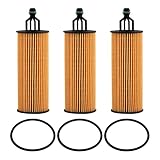 68191349AA Oil Filter 3-Pack, Premium Engine Oil Filter Compatible with Chrysler