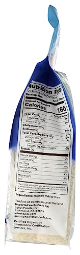 Lotus Foods Organic White Jasmine Rice, 30 Oz #TOP6
