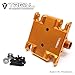 Treal Aluminum 7075 Gearbox Housing Set with Covers for LMT Monster (Orange)