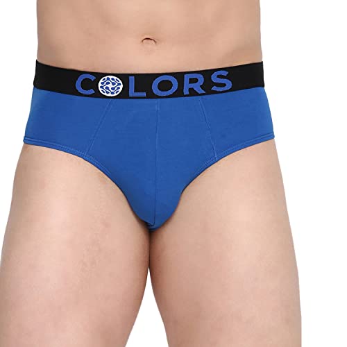 Image of Rupa Colors Modern Solid Brief for Men, Cotton Blend, Outer Elastic, Regular Fit, Pack of 1