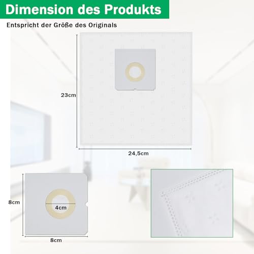 15 Stück SG Staubsaugerbeutel für Bomann BS 9019 CB N Bodenstaubsauger mit 2 Filter