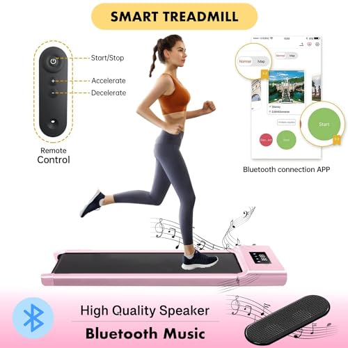 Image of Compact Walking Treadmill for Home Office - Portable Under Desk Jogging Machine, Slim Design, Ideal for Walking and Exercise, Easy to Use and Store