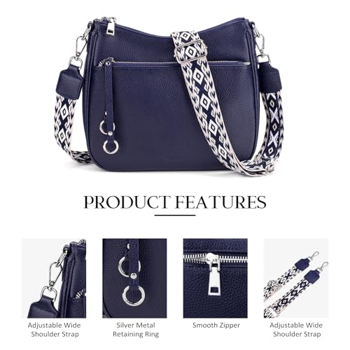 befen Genuine Leather Crossbody Bags for Women Travel Hobo Bags for Women with Adjustable Shoulder Guitar Strap4