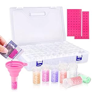 Diclly 75er Diamant Painting Aufbewahrungsbox Stickerei