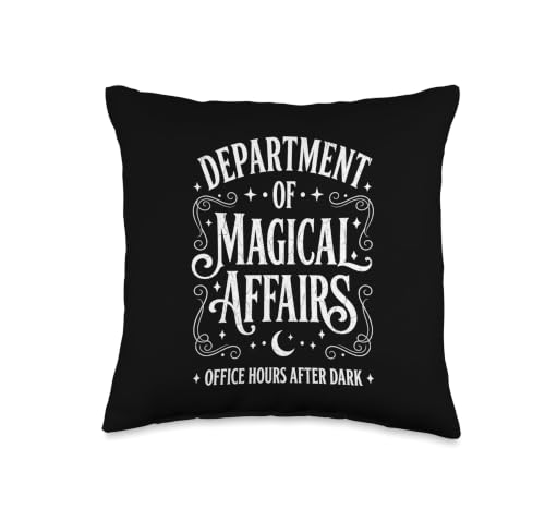 Department of Magical Affairs - Funny Halloween Women Witch Throw Pillow