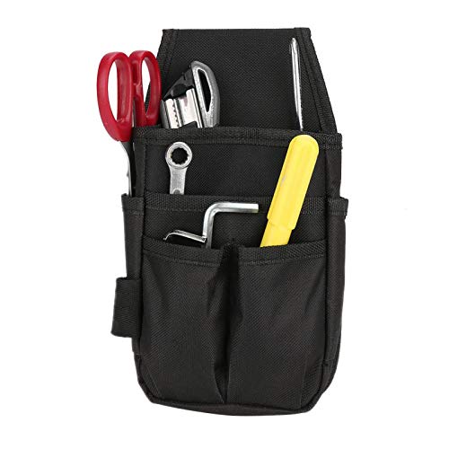 Canvas Tool Pocket, Electrician Tool Waist Bag with Multiple Pockets Hardware Tools Pouch
