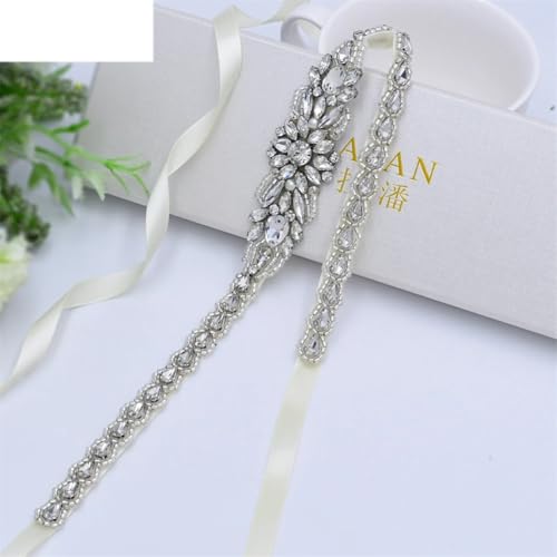 Wedding Evening Dress Belts Female Belts Appliques With Rhinestones Women's Bridal Wear Belt3