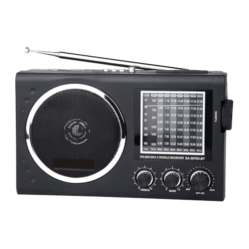 Poste radio de salon EC3070BT rétro avec finitions soignées noires