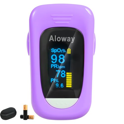 Oximeter, oxygen monitor fingertip, Pulse Oximeter, blood oxygen monitor, Fingertip Pulse Oximeter purple