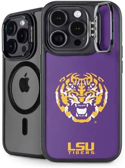 Skinit Kickstand Phone Case Compatible with iPhone 16 Pro Max - Officially Licensed LSU Geaux Tigers Design