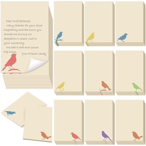 Spiareal 100 Pcs Birds Note Cards 4 x 6 in Blank Note Floral Card...