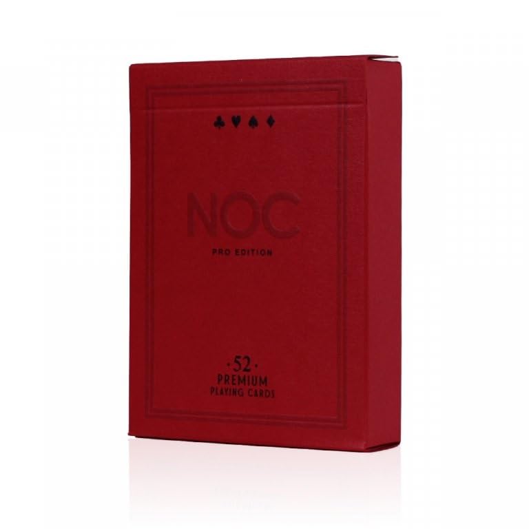 NOC Pro 2021 Edition Playing Cards Limited Rare Air-Cushion Finish Noc Pros Marked Deck by USPCC (Burgundy Red Edition)
