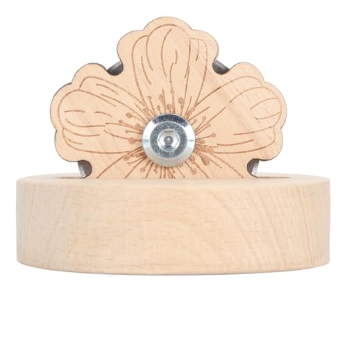 Thread Cutter, Multipurpose Efficient Safe Tabletop Yarn Cutter with Blade Saver and Slip Resistance Stand for Quilting Sewing (Peach Blossom)