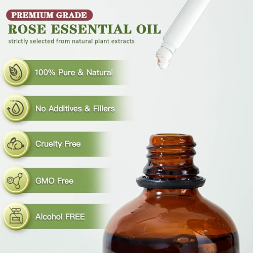 Aceite esencial de rosa 118ml natural premium miniatura 2
