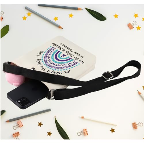JNIAP Suicide Awareness Gift Suicide Prevention Crossbody Bag Mental Health Therapist Gift4