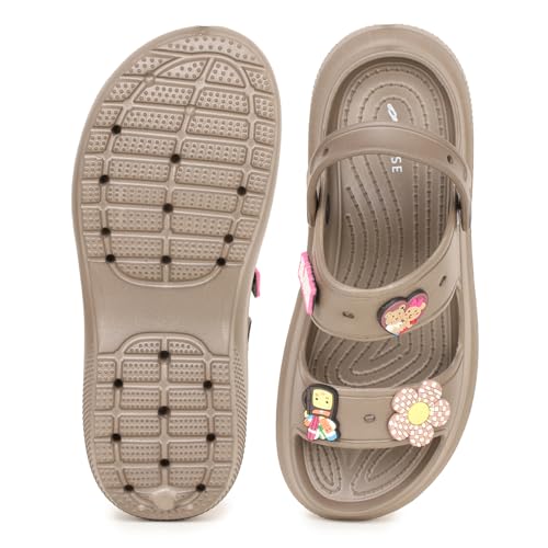 Image of TRASE Double Strap Clogs Sandals for Women | Daily Use Slippers with Adjustable Back Strap | Comfortable Lightweight Waterproof Anti Skid Casual Flip Flops