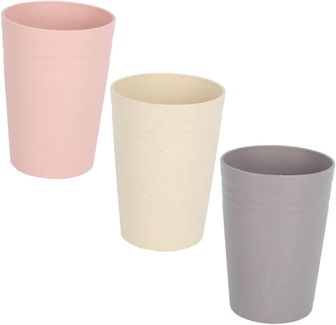 Zerodeko Creative Wheat Straw Toothbrush Cup Set Portable Mouthwash Cups for Couples Reusable Bathroom Accessories for Couples