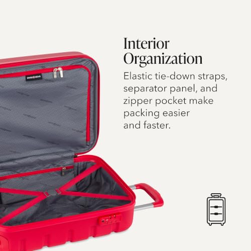 Image of SwissGear 7366, Red, 2-Piece Set (19 /27), Signature Hardside Expandable Luggage With Spinner Wheels