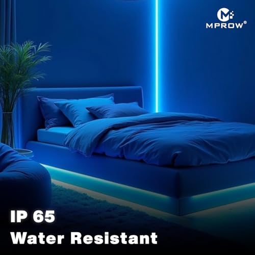 Image of MPROW 10 Meter LED Rope Light | 120 LEDs /Meter Waterproof Strip Light | Cove Light for False Ceiling, Diwali, Balcony & Indoor Decoration (Blue)