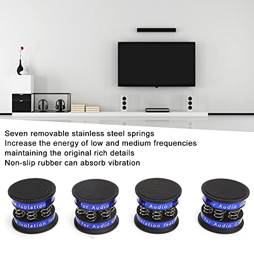 Supports En Granit Massif Pour Enceintes Bowers & Wilkins - Avec Isolations Et Pointes Dorées - Neuf