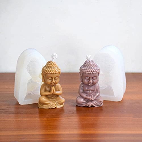 3D Buddha Silicone Candle Mold Mould Decorating Silicone Molds For Candle Wax Decoratio Buddhism P0T2 Crafts Resin Making Gypsum #TOP1