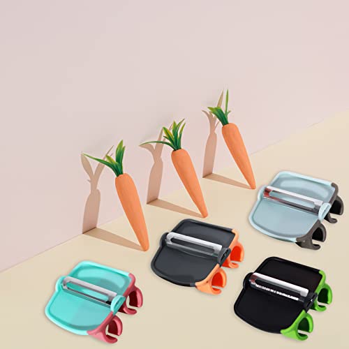 4Pcs Palm Fruit Peeler, Silicone Finger Grips Peeler, Finger Potato Peeler, Hand Vegetable Peeler With Comfortable Rubber Finger Grip For Pumpkin Carrot Cucumber Potato Peeling #TOP4