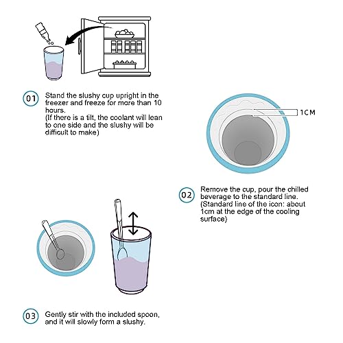 Slushie Maker Cup ohne Stecker, Schnellgefrierbecher, Zuhause, Diy, Saft, Getränke, Rühren, Kühlbecher, Eismaschinen, Bars und Restaurants (Tbestv04ox8phna-11) – Bild 5