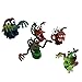 sharprepublic 5pcs Monstre Doigt Marionnettes en Caoutchouc Poupée Bébé éducatif Main Dessin Animé Animal Jouet