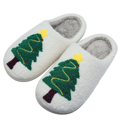 Christmas Slippers For Women Men Halloween Slippers Comfy Plush Warm Fuzzy Soft Cozy Slippers Cute Couples House Shoes2
