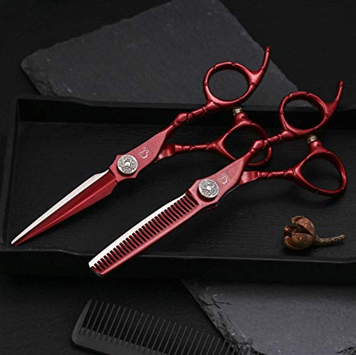 Coupe de cheveux nette sans effort grâce à l'ensemble 6 pouces rouge foncé