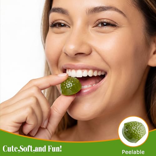 EASTSIGN 4D Gummy Candy Bulk–Made with Real Matcha Extract, Peelable Matcha Gummies,7.05oz Bag with Min.35 packs,Valentines Day Gifts - image 8