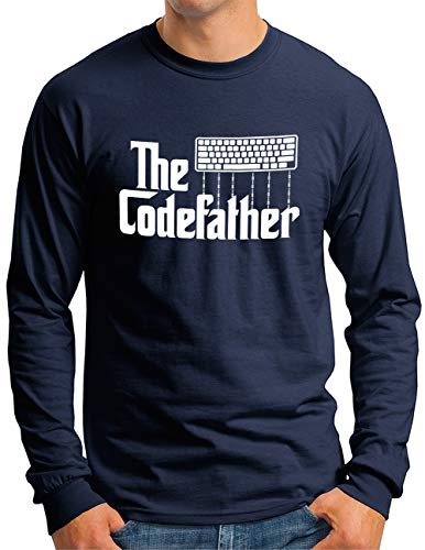 T-shirt manches longues IT bleu en grande taille XXL coupe ajustee homme