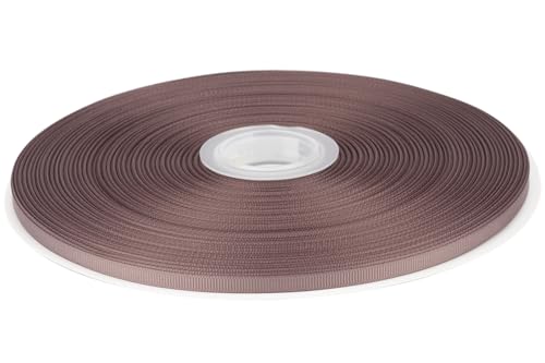Tekdeere 1/4 inch Solid Chocolate Chip Grosgrain Ribbon 100 Yards, Perfect for Gift Wrapping, Crafts, Bows Making, Sewing, Wreaths, Hair Accessories and Wedding Decoration
