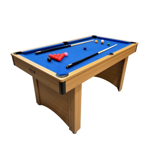 BCE 5ft Static Leg Pool & Snooker Table – Oak Effect