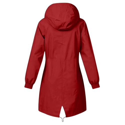 Chaqueta impermeable para correr mujer protégete del viento con capucha 6